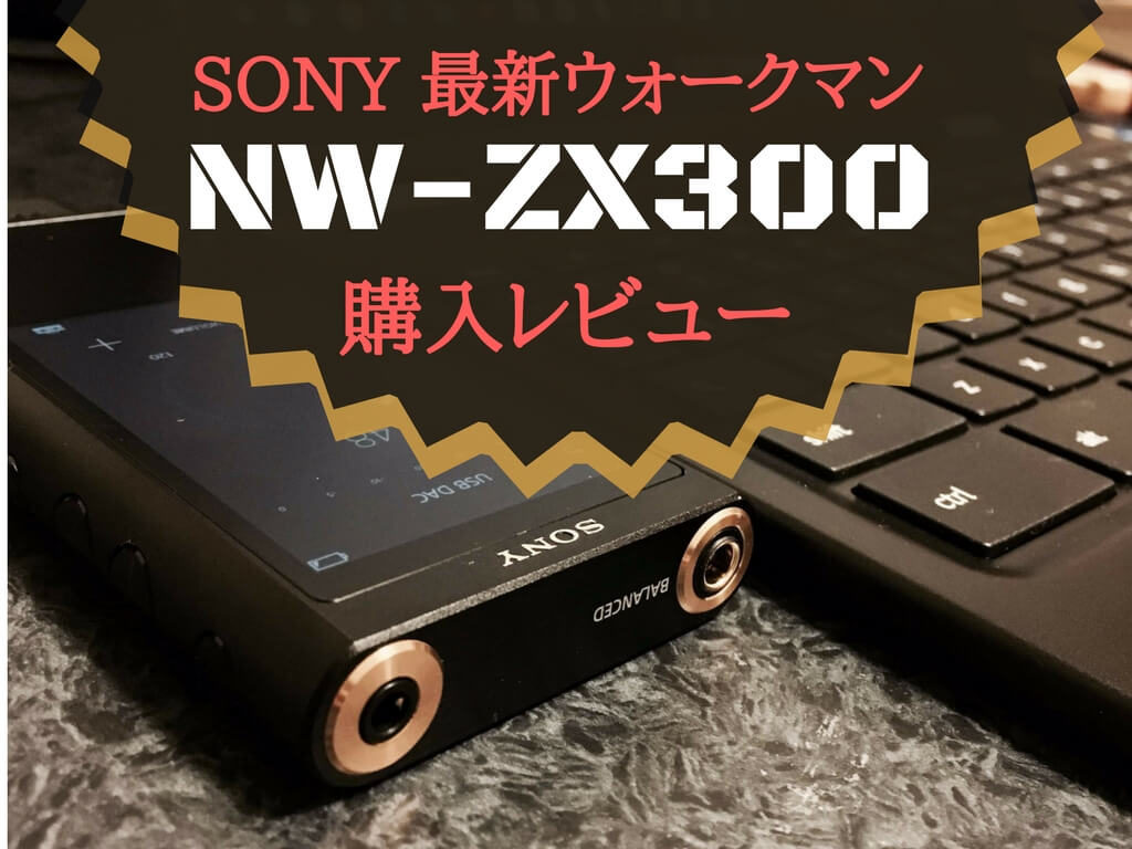 購入レビュー】SONY NW-ZX300を買ったので写真多めにレビューする 