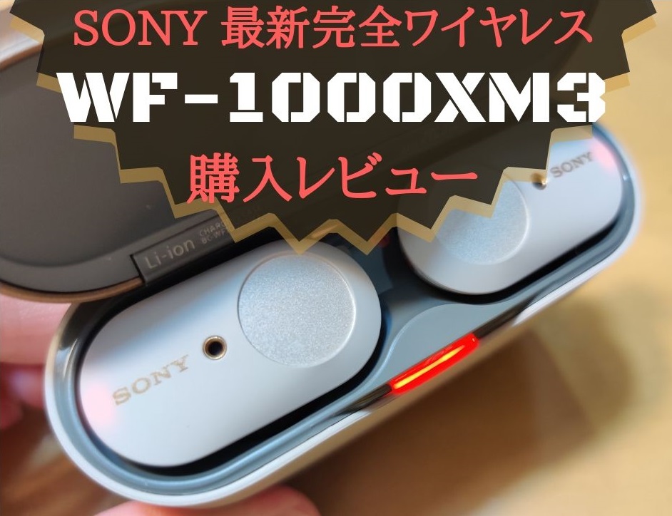 購入レビュー】SONYのWF-1000XM3 を買ったので写真多めに音質とかの 